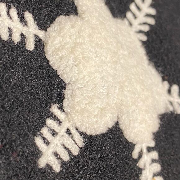 Lisa International Boiled Wool Snowflake Sweater Vest Women S Whimsigoth Cottage - Picture 5 of 10